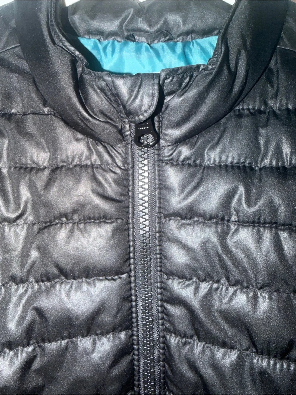 Old Navy Boys Black Quilted Puffer Jacket Coat 4T Lightweight Zip
